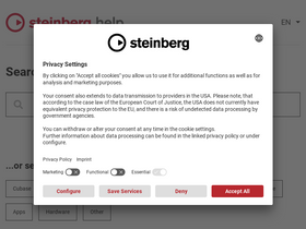 'steinberg.help' screenshot