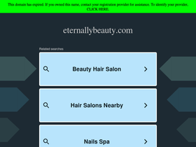 eternallybeauty.com homepage screenshot