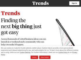 'trends.co' screenshot