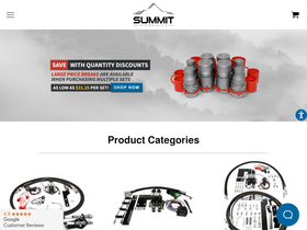 'summit-hydraulics.com' screenshot