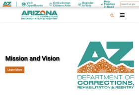 'azcorrections.gov' screenshot