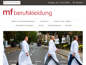 mf-berufsbekleidung.de homepage screenshot