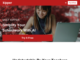 Kipper AI - Discover Kipper AI, an AI-driven tool designed to help students excel academically by providing undetectable homework assistance, math solutions, and essay writing support.