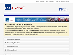 'gsaauctions.gov' screenshot