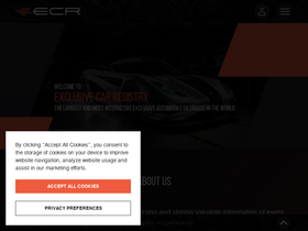 'exclusivecarregistry.com' screenshot