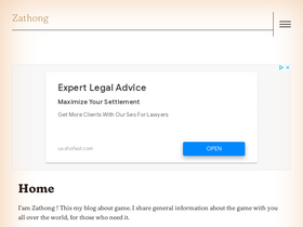 'zathong.com' screenshot