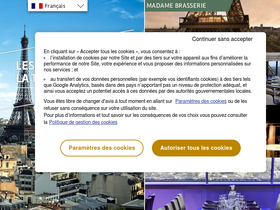 'restaurants-toureiffel.com' screenshot