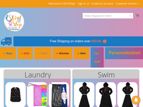 'shirtstop.us' screenshot