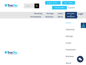 'trueskycu.org' screenshot