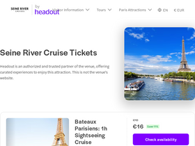 'seine-river-cruises.com' screenshot