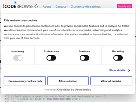 'codebrowser.dev' screenshot
