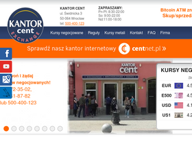 'centkantor.pl' screenshot