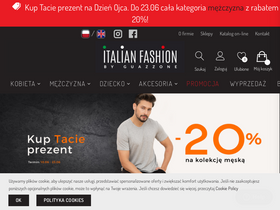 'italianfashion.pl' screenshot