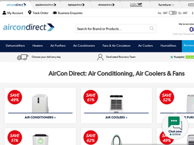 'aircondirect.co.uk' screenshot