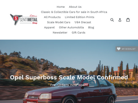 sentimetal.shop homepage screenshot