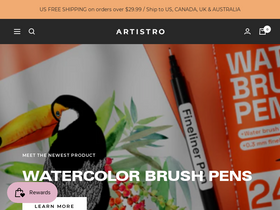 'artistro.com' screenshot