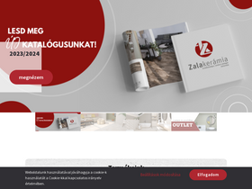 'zalakeramia.hu' screenshot