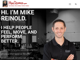 'mikereinold.com' screenshot