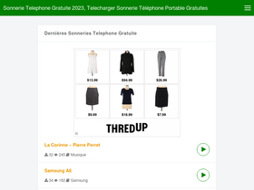 'sonneriefrance.com' screenshot