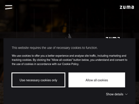 'zumarestaurant.com' screenshot