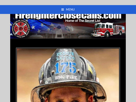 'firefighterclosecalls.com' screenshot