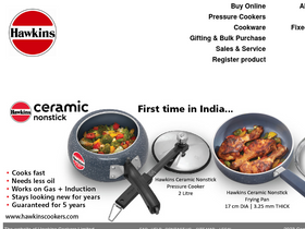 'hawkinscookers.com' screenshot