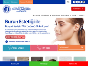 'okanhastanesi.com.tr' screenshot