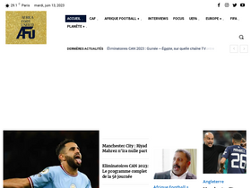 'africafootunited.com' screenshot