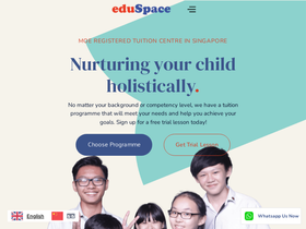 eduSpace (Yishun) - English Math Chinese Science Tuition Centre — Website preview
