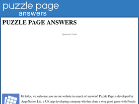 'puzzlepagecheats.com' screenshot