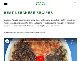 'zaatarandzaytoun.com' screenshot