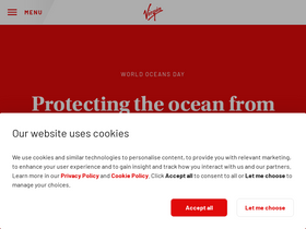 'virgin.com' screenshot