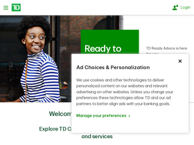 'tdcanadatrust.com' screenshot