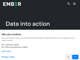 'ember-climate.org' screenshot