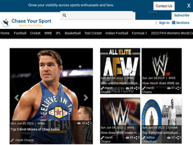 'chaseyoursport.com' screenshot