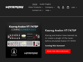 'kazrog.com' screenshot
