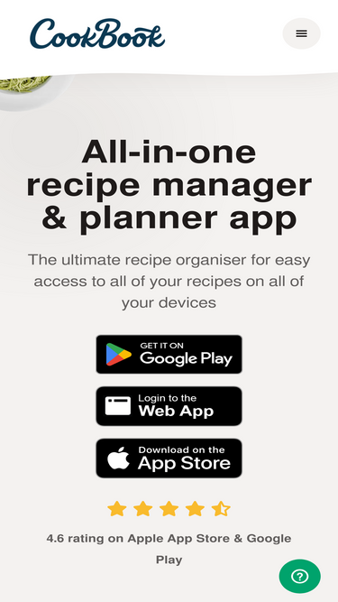 thecookbookapp.com