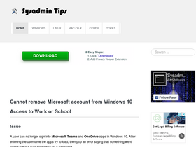 'mysysadmintips.com' screenshot
