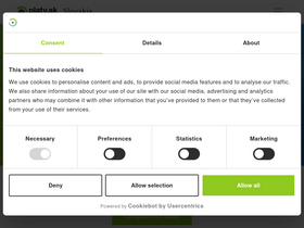 'platy.sk' screenshot