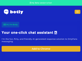 Botly - Automating authentic chat responses, saving time, ensuring consistency, and offering a tailored experience for content creators