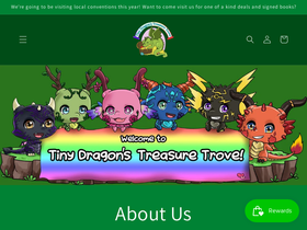 Tiny Dragon's Treasure Trove homepage screenshot