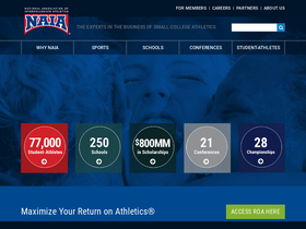'naia.org' screenshot