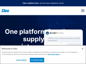 'cleo.com' screenshot