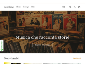 areavintage.it homepage screenshot