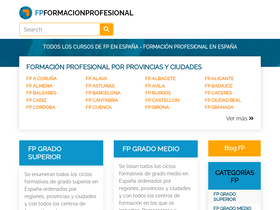 'fpformacionprofesional.com' screenshot