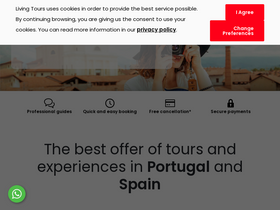 'livingtours.com' screenshot