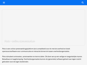 'pleio.nl' screenshot