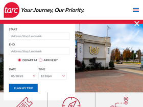 'ridetarc.org' screenshot