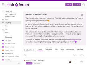 'elixirforum.com' screenshot