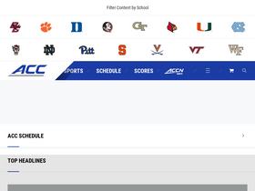 'theacc.com' screenshot